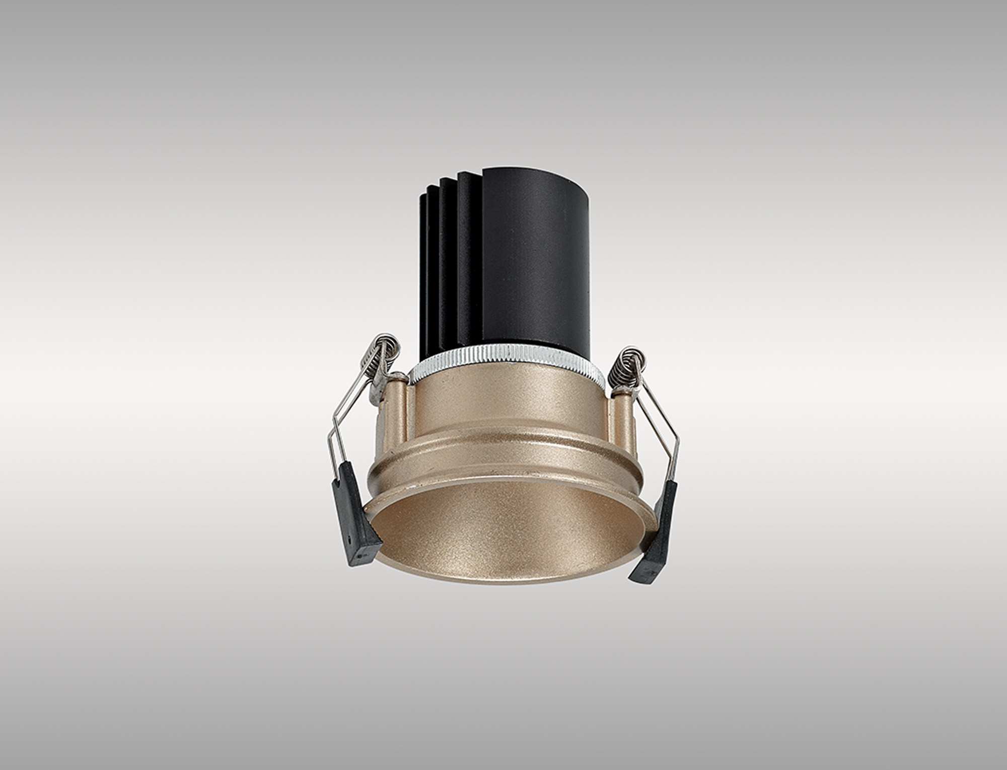 Bania 12 Powered by Tridonic  12W 2700K 1200lm 36° CRI>90 LED Engine, 350mA Gold Fixed Recessed Spotlight, IP20 DM201713  Dlux Bania 12